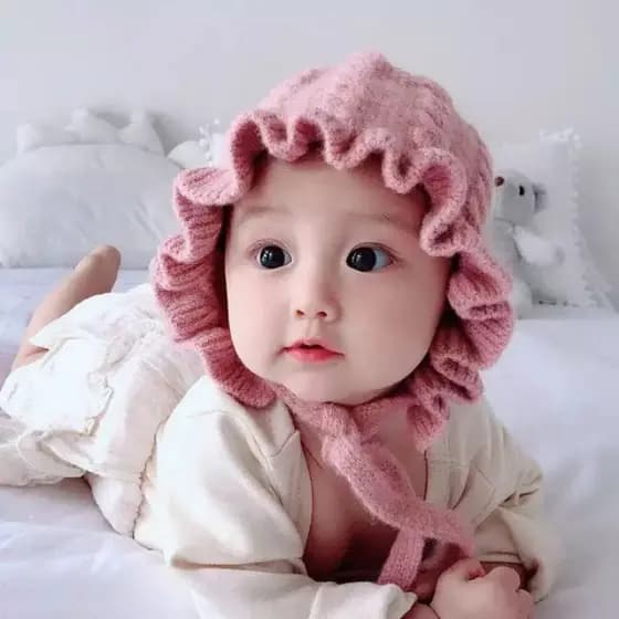 Gorro Infantil Fofo Com Corda Modelo De Bebê