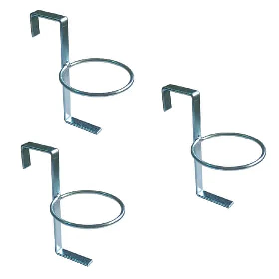 Porta-Copos Galvanizado para Barco 3 Peças Suporte Aço Carbono 14cm