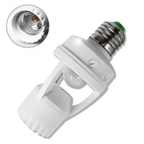 Sensor De Presença Bivolt E 27 Para Lâmpada Com Sensor Movimento-Qualidade