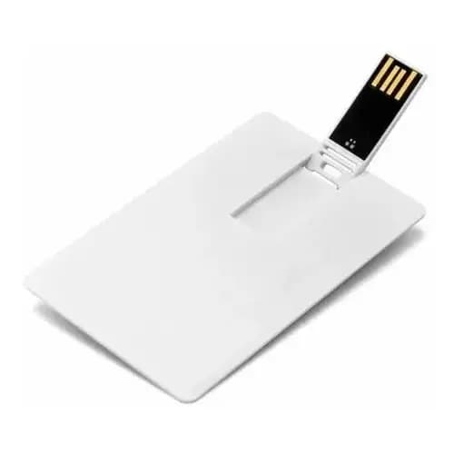 Pen Drive Cartão Liso ( Pen Card ) 8gb, Branco