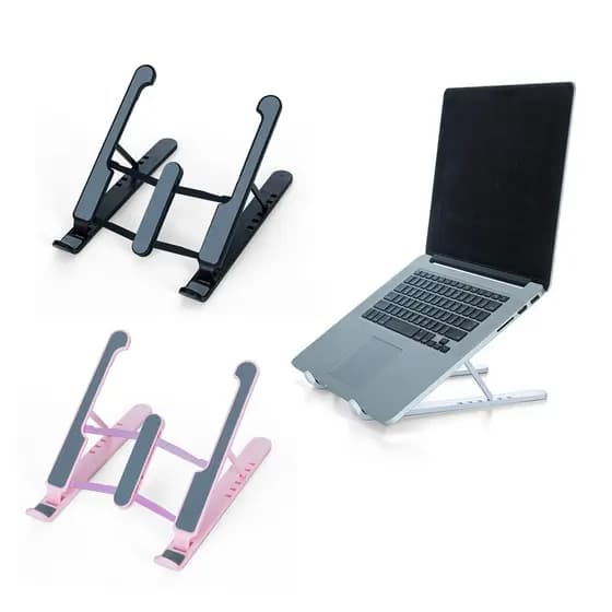 Base Suporte Notebook Regulável Preto Home Office