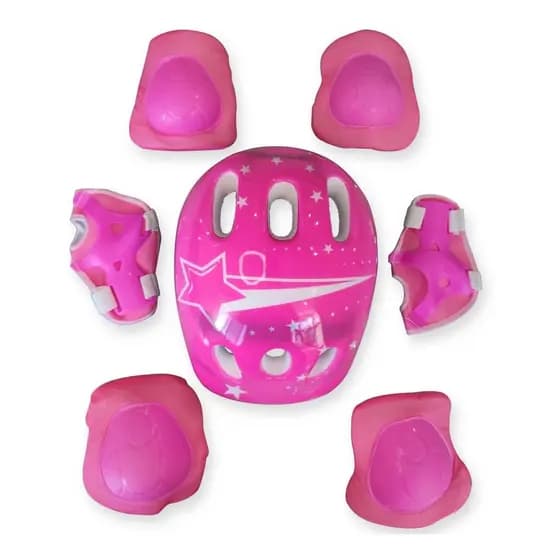 Kit De Proteção Infantil Para Skate Bike Patins Patinete Capacete Joelheira Cotoveleira Munhequeira