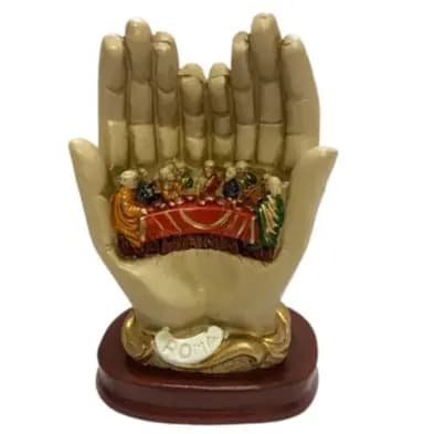 Santa Ceia Mão Gesso/Enfeite/Decoração