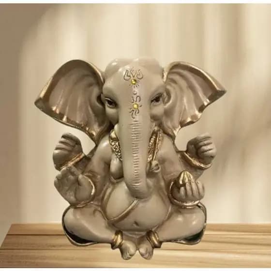 Ganesha Estátua Deus da Fortuna e Prosperidade