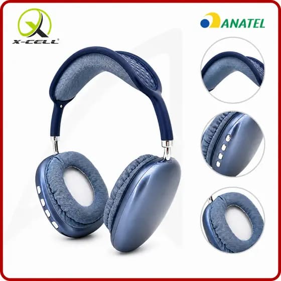 Fone De Ouvido Premium X-cell Sem Fio Bluetooth Headset Wireless Anti-ruído