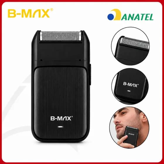 Maquina de Acabamento Shaver Aparador Barba Premium B-MAX Sem Fio Original