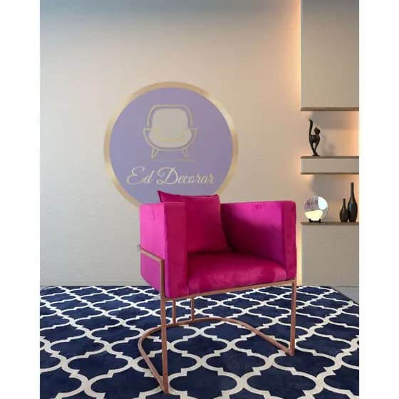 Poltrona Betina Reforçada Cadeira de Escritório Jantar Recepção Decorativa Luxo