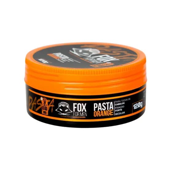 PASTA ORANGE 120GR FOX FOR MEN - MODELADORA EFEITO BRILHO