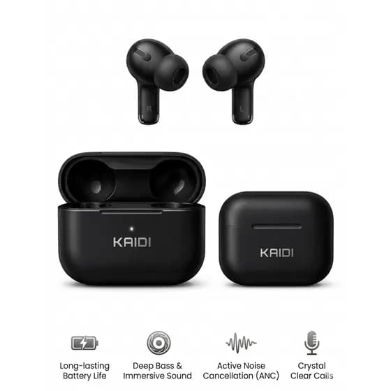 Fone de Ouvido Sem Fio Bluetooth TWS Kaidi KD-780 - Baixa Latência e Estabilidade
