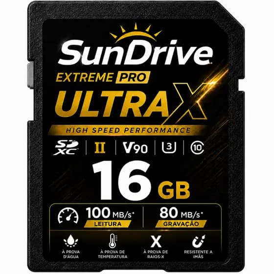 Cartão de Memória 16GB Original para Câmeras Digitais Filmadoras Full HD e DVR