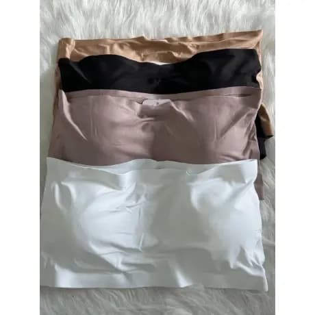 Sutiã Top Corte a Laser Bojo Removível Alça Silicone Removível Microfibra Sem Costura Poliamida Sutiã Feminino