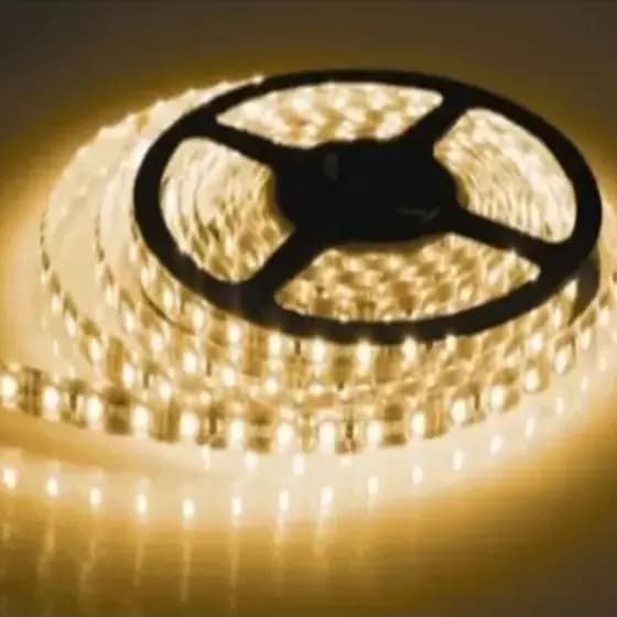 Fita Led Automotiva Quente 5 metros LED 5050 60D 3000k Luz Led (Sem Controle e sem fonte) JorgeStore