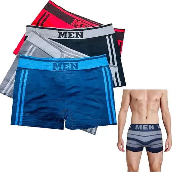 Kit com 7 pecas Cueca Box MEN Adulto Microfibra BELLUS