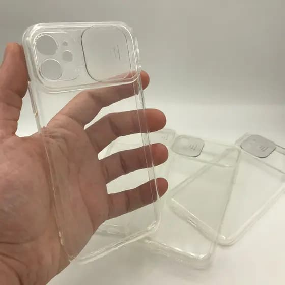 Capa Transparente para iPhone com Janela de Proteção de Camera