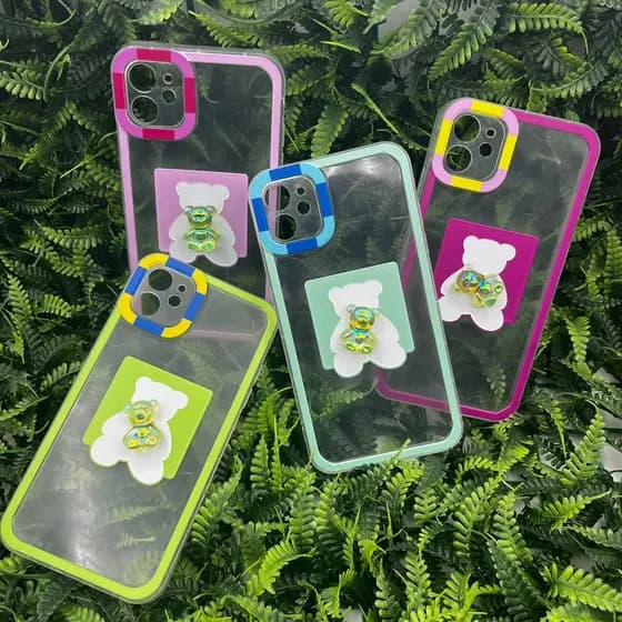 Capinha para iPhone Ursinho giratorio