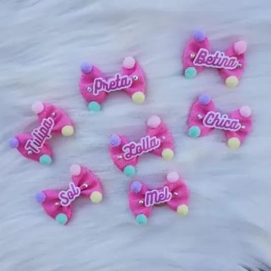 2 Lacinhos Para Pet Cachorro Coleira Para Cachorro Com Nome Silicone Laços Pet Laço Tapete Higiênico Para Cães Pet Shop