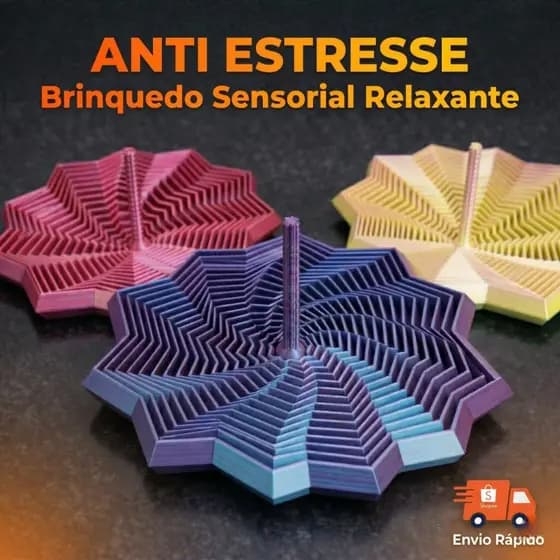 Fidget Toys Sensorial 3D Expansível Brinquedo Anti Stress Relaxante Depressão Modelo Estrela Bola Cubo Relaxante
