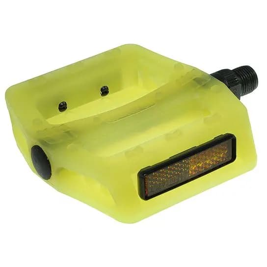 Pedal Wellgo Plataforma Nylon Rosca Grssa - Amarelo