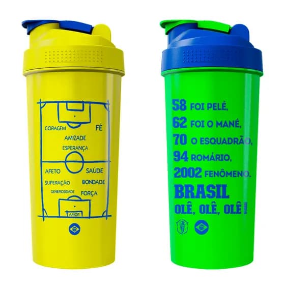 Kit 02 Coqueteleiras Copa do Mundo 2026 - Academia Treino
