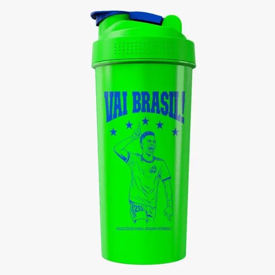 Coqueteleira Estampada Vini JR Copa do Mundo 2026 Futebol 600ml