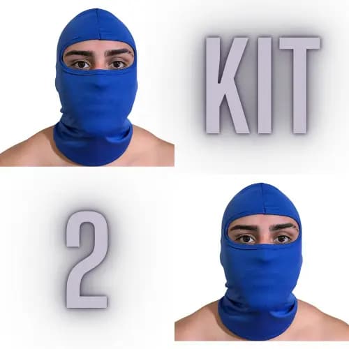 Kit 2 Touca Ninja Balaclava Variedade de Cores com Proteção UV