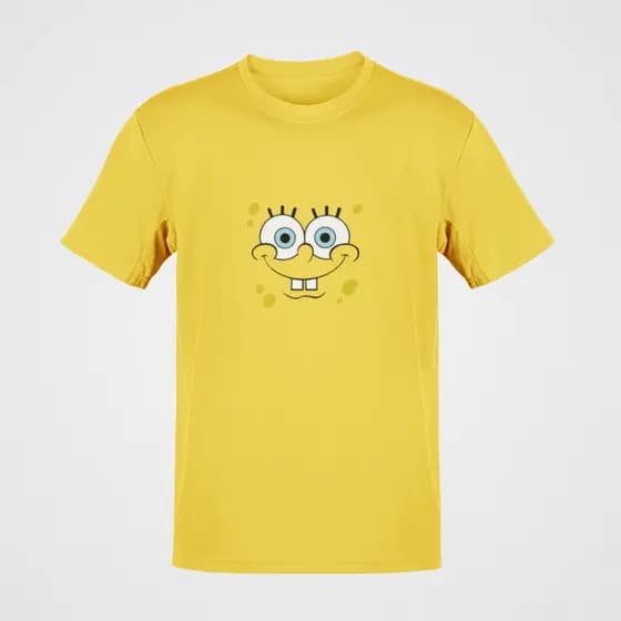 Camiseta Bob Esponja Rosto Personagem Estampa Divertida