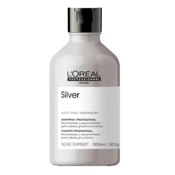 Loreal Shampo Silver 300ml - Cabelos Brancos E Grisalhos