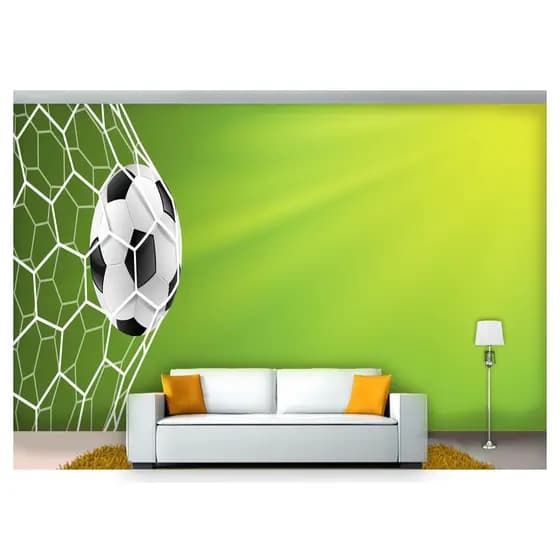 papel de parede Esportes Futebol Bola Campo 3D 6m² SPT49