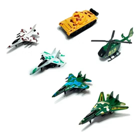 Frota Avião De Brinquedo Fricção Kit 6 top