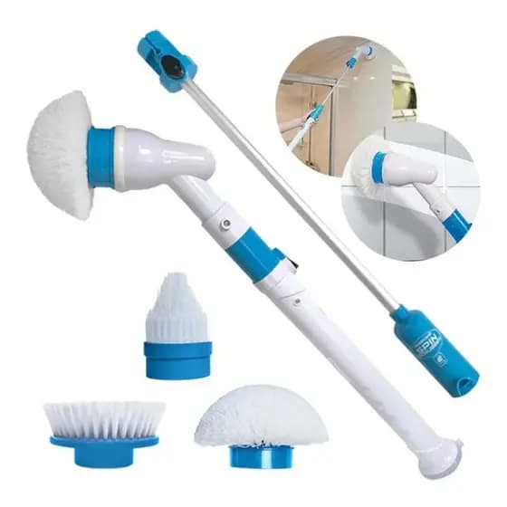 Esfregão Elétrico Giratório Mop Limpeza Pesada Com Extensor 110cm Hurricane Spin Scrubber Bivolt 🧼✨🏠 top