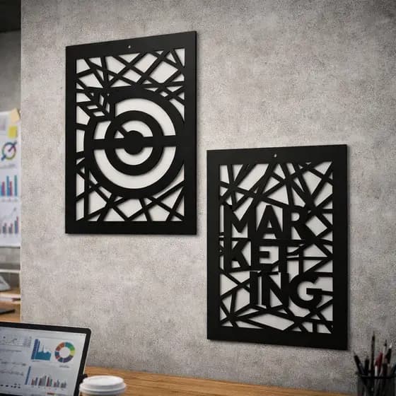 Kit Placa Quadros Decorativos Marketing Profissão
