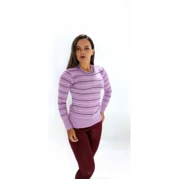 suéter feminino de tricô blusa meia estação