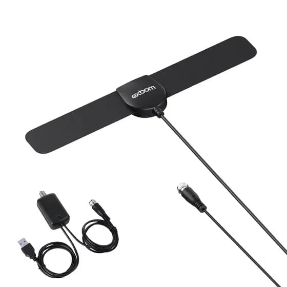 Antena receptor de TV digital Ultrafina Com Amplificador discreto EXBOM Diversos Modelos