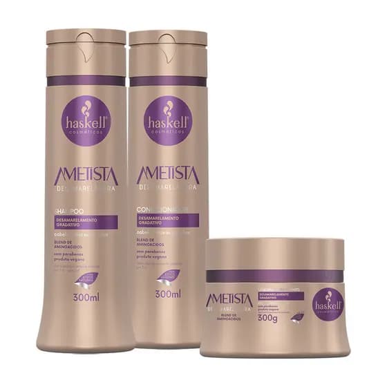 Kit Haskell Ametista Sh Condicionador e Mascara 300ml