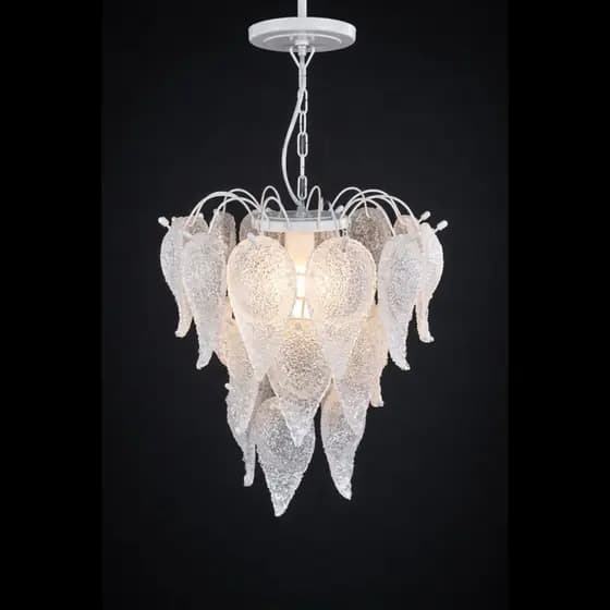 Lustre Para Sala Jantar Quarto Classico Modelo Folha Elegante Decoração Luxo
