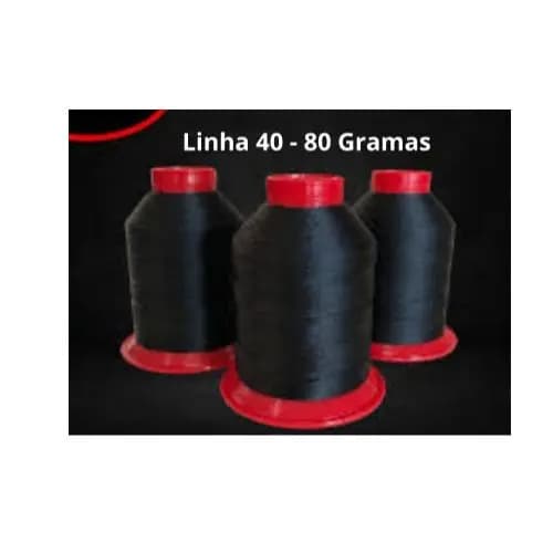 Linha de Costura Nylon Poliamida N 40 cone de 80 gr Artesanato Selaria Promoção