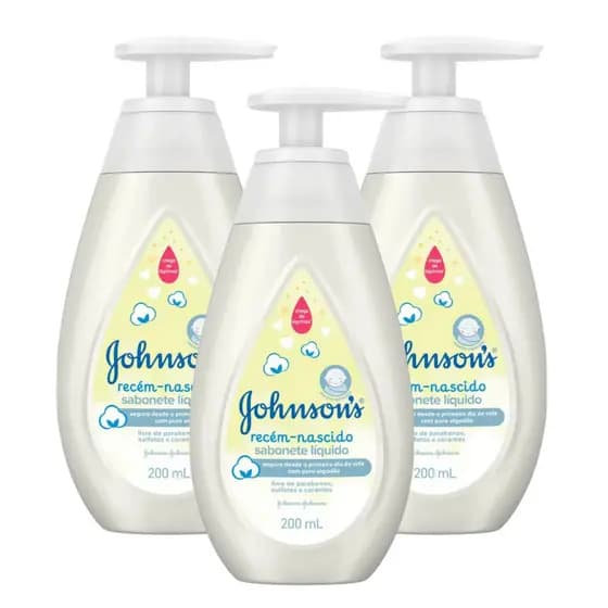 Johnson's Baby Sabonete Líquido Recém Nascido 200ml