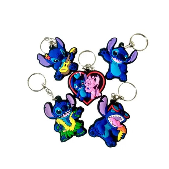 Chaveiro Stitch Emborrachado Silicone - Lilo e Stitch