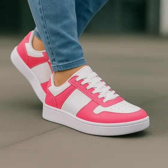 Tênis Feminino Casual Fashion – Solado Alto Ideal para Passeio, Trabalho e Academia