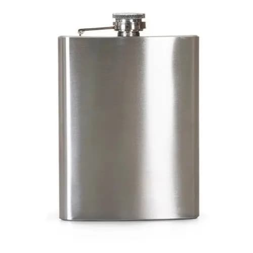 Cantil Porta Bebida De Bolso 205ml Inox 7oz Vodka Whisky