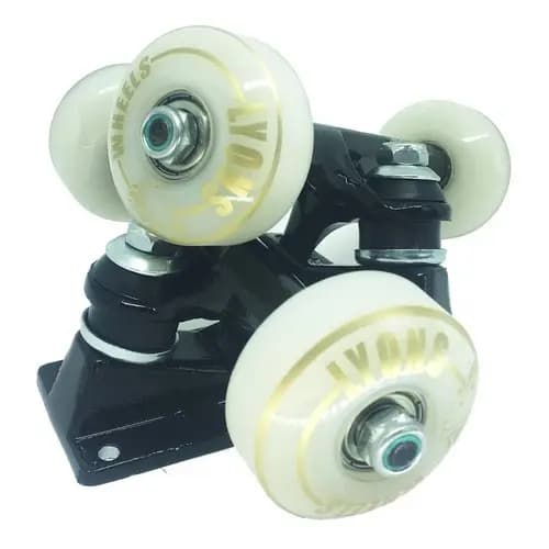 Truck Para Skate (par) Com Roda Rolamentos E Parafuso DE BASE