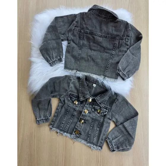 Jaqueta Jeans Feminino Infantil
