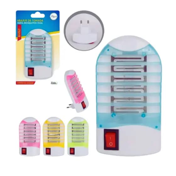 Abajur de Tomada Mata Mosquito Bivolt Art House | Luminária Noturna com Repelente Elétrico