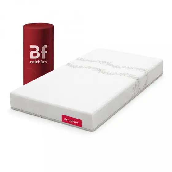 Colchão Solteiro D33 100% Espuma Dupla Camada à Vácuo 88x188x18cm Max Balance BF Colchões