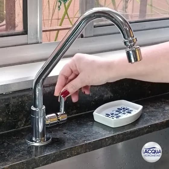 Torneira Cozinha Bancada GRANDE LUXO Bico Arejador Articulado 100% Metal