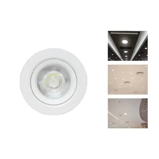 Spot Led 3W / 5W / 7W Embutir Quadrado ou Redondo Lâmpada Direcionável Branco Frio Branco Quente