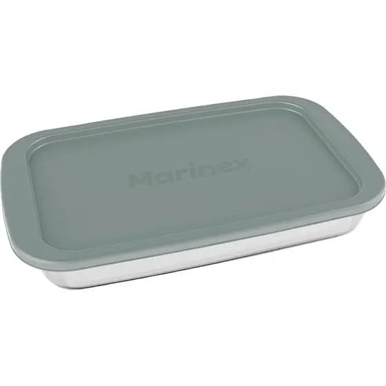 Assadeira com Tampa Retangular 1,6L Marinex Sortida