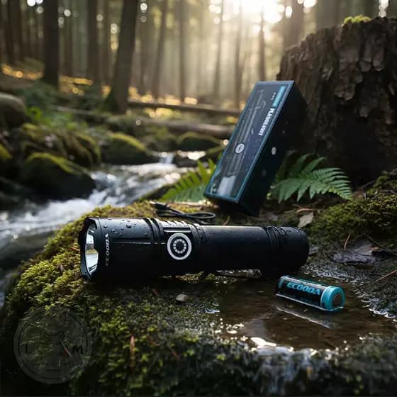 Lanterna Tática Led-P70 Ecooda Profissional Recarregavel Camping Lâmpada De Iluminação De Longa Altitude