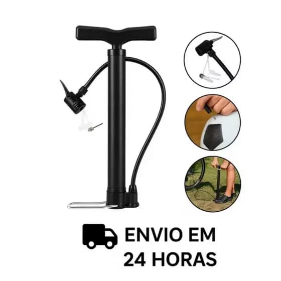 Bomba de Ar Portátil Manual de Pé Alta Pressão Universal Bicicleta Moto Carro Piscina Boia e Bola Esportes