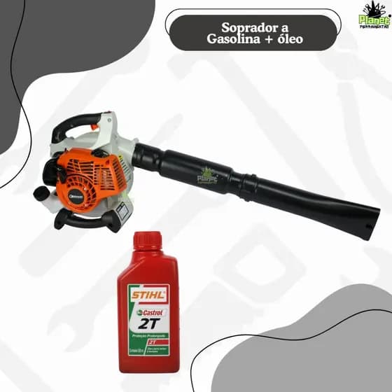 SOPRADOR DE FOLHAS A GASOLINA PROFISSIONAL KNAKASAKI + OLEO CASTROL